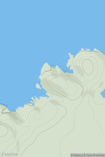 Thumbnail image for An Diollaid [Islay] showing contour plot for surrounding peak